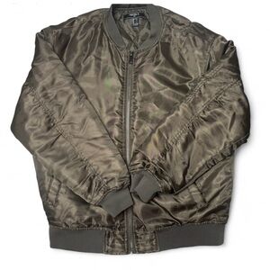 Forever 21 Mens Khaki Bomber Jacket